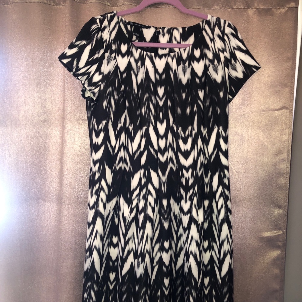 International Concepts Black and White Cocktail Dress